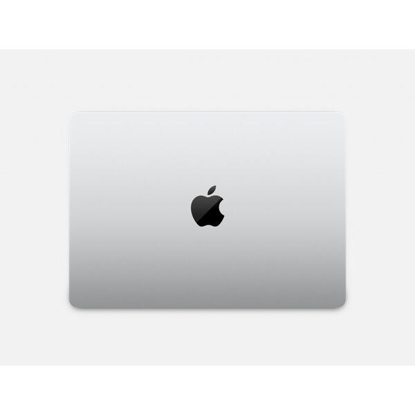 Laptop Apple MacBook Pro 14" cu procesor Apple M2 Pro, 10 nuclee CPU and 16 nuclee GPU, 16 GB, 512GB SSD, Silver, INT KB