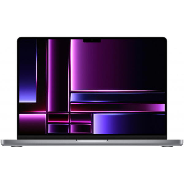 Laptop Apple 14.2'' MacBook Pro 14 Liquid Retina XDR, Apple M2 Pro chip (10-core CPU), 16GB, 512GB SSD, Apple M2 Pro 16-core GPU, macOS Ventura, Space Grey, RO keyboard, 2023