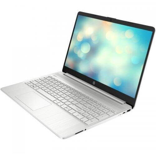 Laptop HP 15s-fq0009nq, 15.6 inch FHD, Intel Celeron N4120, 4GB RAM, 256GB SSD, Free DOS, argintiu