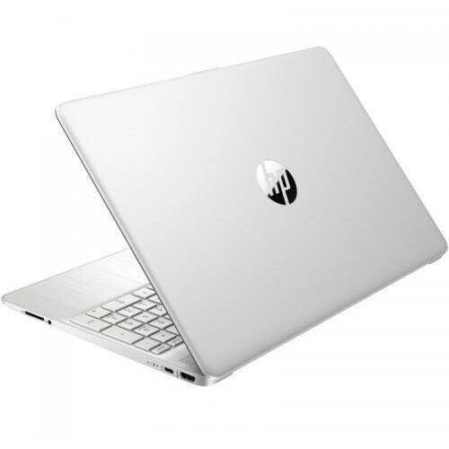 Laptop HP 15s-fq0009nq, 15.6 inch FHD, Intel Celeron N4120, 4GB RAM, 256GB SSD, Free DOS, argintiu