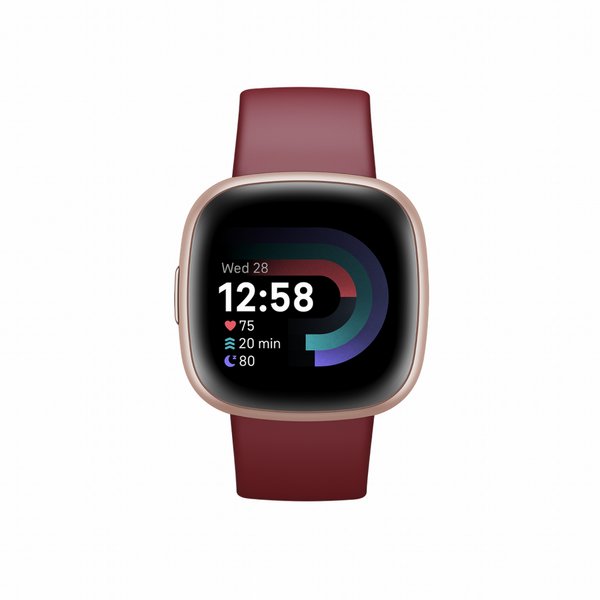 Ceas smartwatch Fitbit Versa 4 Beet Juice/Copper Rose Aluminum