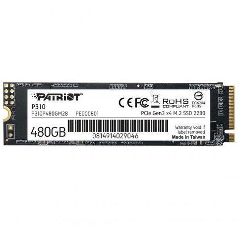 Patriot Solid State Drive P310 480 GB PCIe M.2