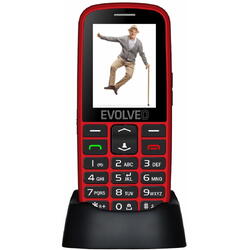Telefon mobil pentru seniori Evolveo Easyphone EP-550, Rosu