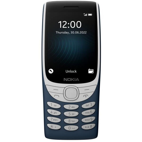 Telefon mobil Nokia 8210, Nokia, Dual SIM, 4G, Albastru
