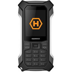 Telefon mobil MyPhone Hammer Patriot Rugged 2.4 ", 64MB, Dual SIM, 2G, Black/Silver