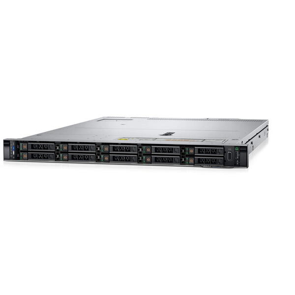 Server DELL PowerEdge R650xs, Rack 1U, Intel Xeon Gold 5317 12 C / 24 T, 3.0 GHz - 3.6 GHz, 18 MB cache, 150 W, 32 GB DDR4 ECC, 480 GB SSD, 8 x SFF, 800 W, Fara sistem de operare