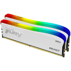 Memorie Kingston FURY Beast RGB White Special Edition 16GB DDR4 3200Mhz CL16 Dual Channel Kit