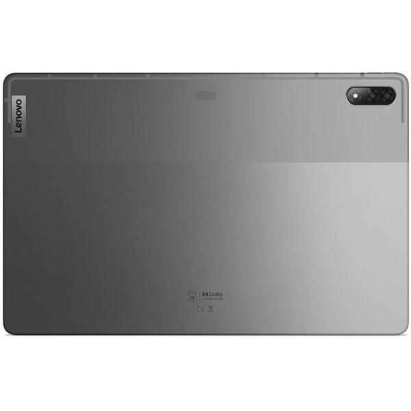 Tableta Lenovo Tab P12 Pro, 12.6 inch Multi-touch 2K AMOLED, Snapdragon 870 5G 3.2GHz, Octa Core, 6GB RAM, 128GB flash, Wi-Fi, Bluetooth, GPS, Android 11, Storm Grey + Lenovo Precision Pen 3