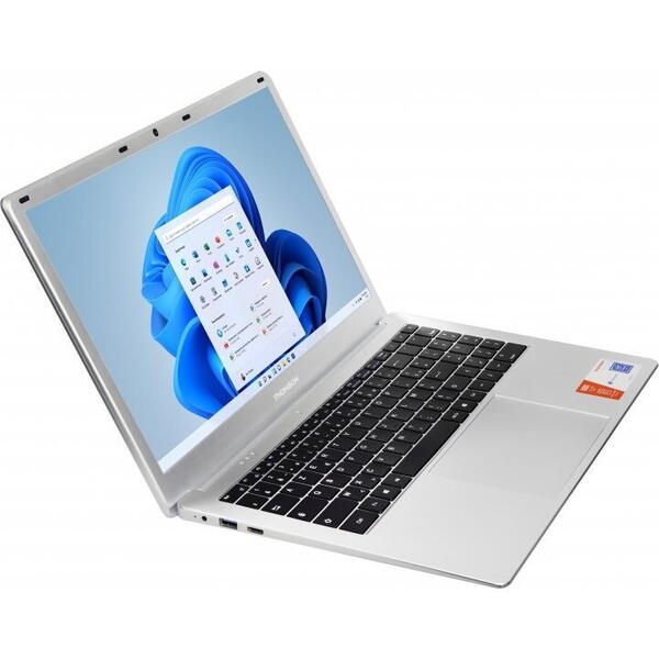 Laptop Thomson Neo N15 UA-N15C8SL512, 15.6 HD, Intel Celeron N5100, 8GB RAM, 512GB SSD, Intel UHD Graphics, Windows 11 Home, Argintiu