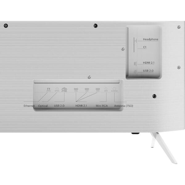 Televizor Smart LED Kivi 55U750NW, 140 cm, Ultra HD 4K, Clasa G, Alb