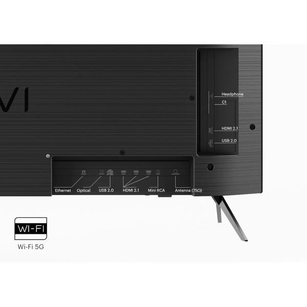 Televizor Smart LED Kivi 43U750NB, 109 cm, Ultra HD 4K, Clasa G, Negru