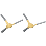 Perii laterale pentru aspirator AENO - pentru RC2S/RC3S, 2 buc, galben