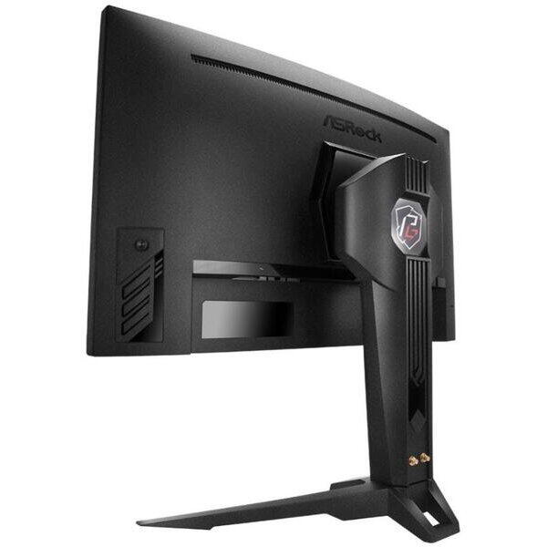 Monitor Gaming VA LED ASROCK 27" PG27Q15R2A , QHD (2560 x 1440), HDMI, DisplayPort, AMD FreeSync, Ecran Curbat, Pivot, Boxe, 165 Hz, 1 ms, Negru