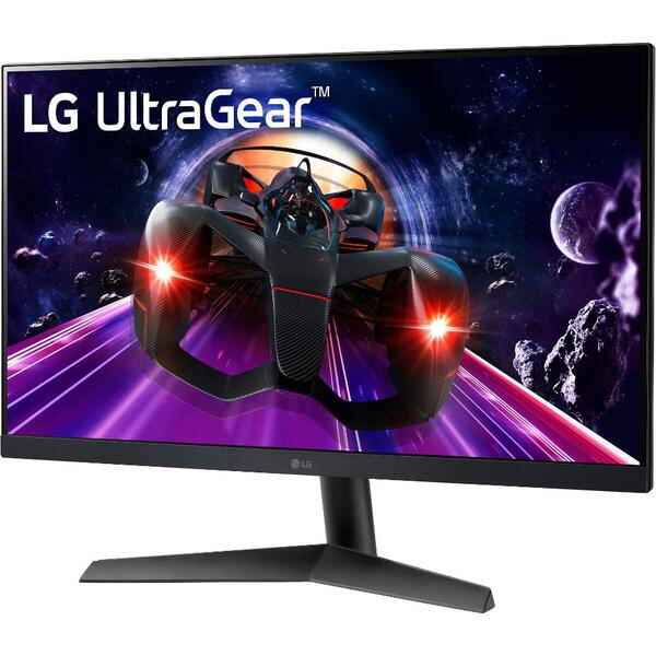 Monitor Gaming IPS LED LG 23.8" 24GN60R-B, Full HD (1920 x 1080), HDMI, DisplayPort, AMD FreeSync, 144 Hz, 1 ms, Negru