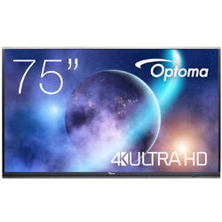 Tabla interactiva Optoma 5752RK, 75", 4K UHD, Procesor Quad Core A73, 4GB RAM, 32GB, Android 9.0