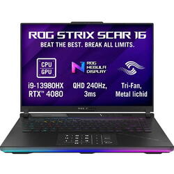 Laptop Gaming ASUS ROG Strix SCAR 16 G634JZ-NM032, Intel Core i9-13980HX, 16" 2560x1600 240Hz, 32GB RAM, SSD 1TB, GeForce RTX 4080 12GB, FreeDOS