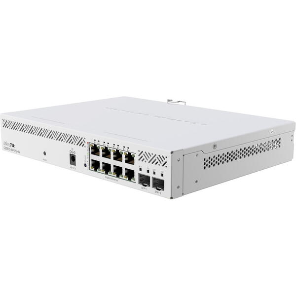 Switch Mikrotik, Cloud Smart CSS610-8P-2S+IN, 8x Porturi Gigabit RJ45 POE AT/AF, 2x Porturi SFP+, SwOS