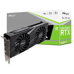 Placa video PNY GeForce RTX 3060 Ti 8GB VERTO Dual Fan LHR 8GB GDDR6 256-bit