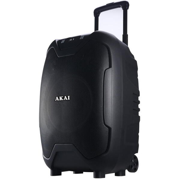 Boxa portabila Akai ABTS-X10 PLUS, Bluetooth, microfon inclus, 50 W, Negru