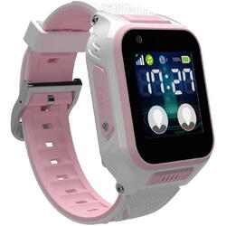 Smartwatch Watch 4, LTE, cu tripla localizare (LBS, GPS, Wi-Fi), IP67, Alb Roz