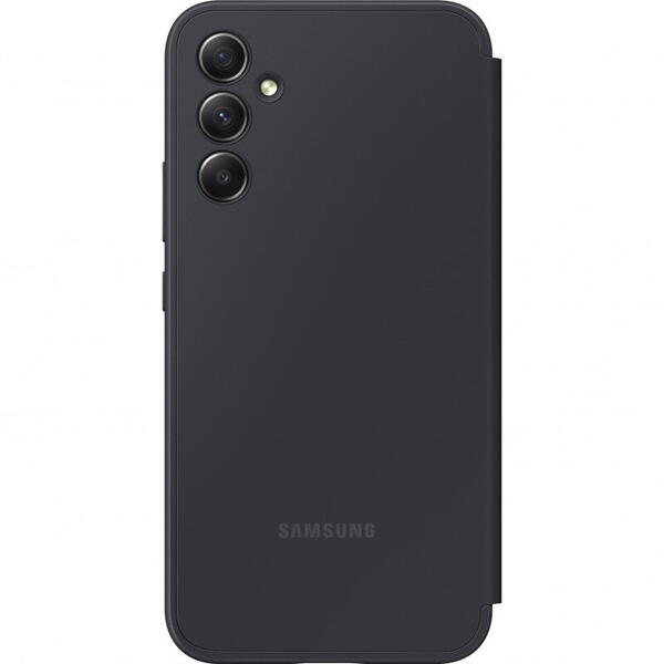 Husa de protectie Samsung Smart Flip tip View Wallet Case pentru Galaxy A34 (A346), Negru