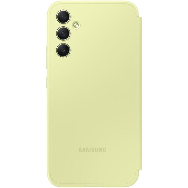 Husa de protectie Samsung Smart View Wallet Case pentru Galaxy A34 5G, Lime