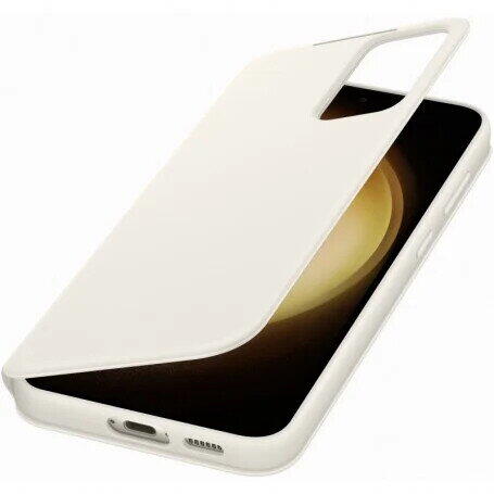 Husa Smart Flip tip View Wallet Case,Samsung Galaxy S23 Plus (S916) Crem