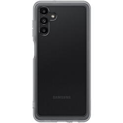 Husa de protectie Samsung Soft Clear Cover EF-QA136TBEGWW, pentru Samsung Galaxy A13 5G, Negru Transparent