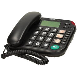 Telefon fix cu fir MaxCom KXT480, Negru