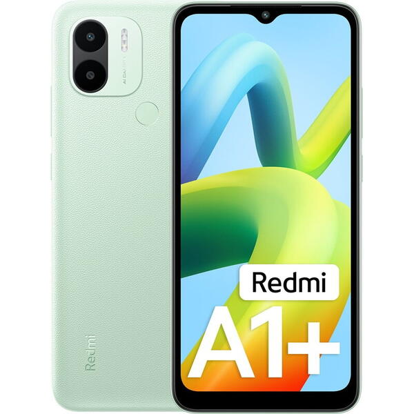 Telefon mobil Xiaomi Redmi A1 Plus, Dual SIM, 32GB, 2GB RAM, 4G, Verde