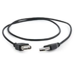 Cablu Gembird, USB 2.0 A male - USB 2.0 A female, 0.75m, Black