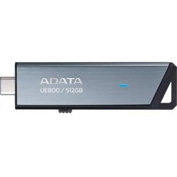 Stick Memorie AData UE800, 256GB, USB 3.2, Silver