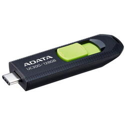 Stick USB A-DATA ACHO-UC300-128G-RBK, 128GB, USB-C (Negru/Verde)