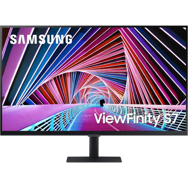 Monitor LED Samsung ViewFinity S7 LS32A700NWPXEN 32 inch UHD VA 5 ms 60 Hz HDR, Negru