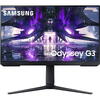 Monitor LED Samsung Gaming Odyssey G3 LS24AG300NRXEN 23.8 inch FHD VA 1 ms 144 Hz FreeSync Premium, Negru