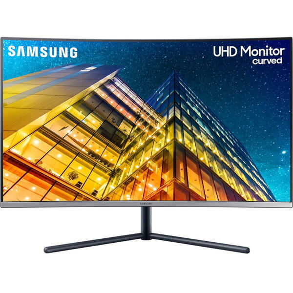 Monitor LED Samsung LU32R590CWPXEN Curbat 31.5 inch UHD VA 4 ms 60 Hz, Negru