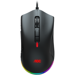 Mouse Optic AOC GM530, RGB LED, USB, Negru