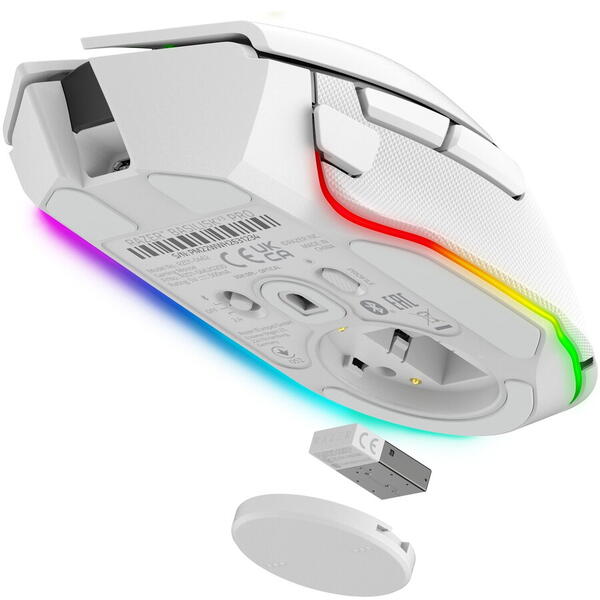 Mouse gaming wireless Razer Basilisk V3 PRO, 30k DPI, USB, Alb
