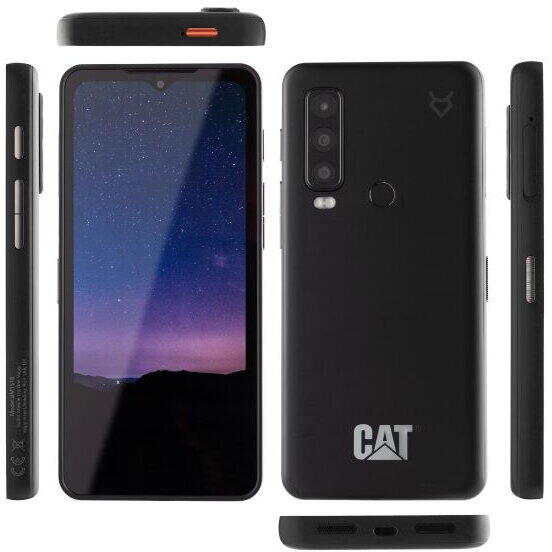 Caterpillar Telefon mobil Cat S75, Dual SIM, 6GB RAM, 128GB, 6GB RAM, 5G, Negru