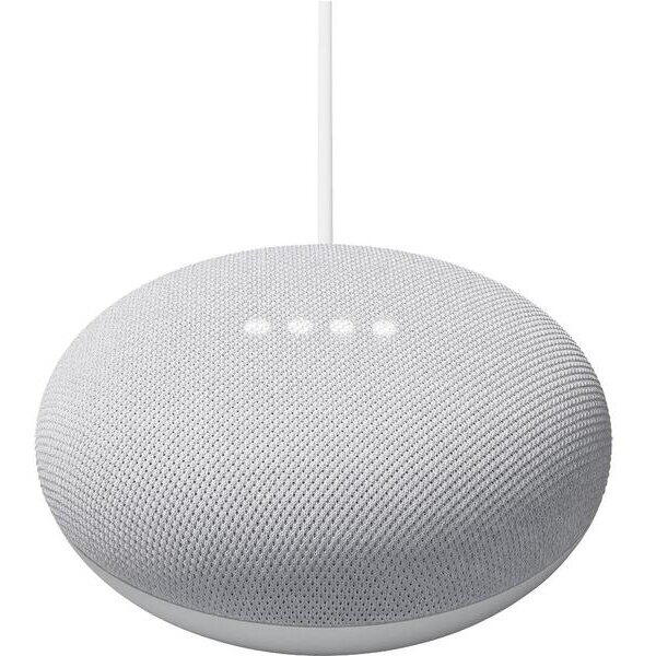 Boxa portabila Google Nest Mini 2, Bluetooth, Chromecast integrat, Wi-Fi, Alb