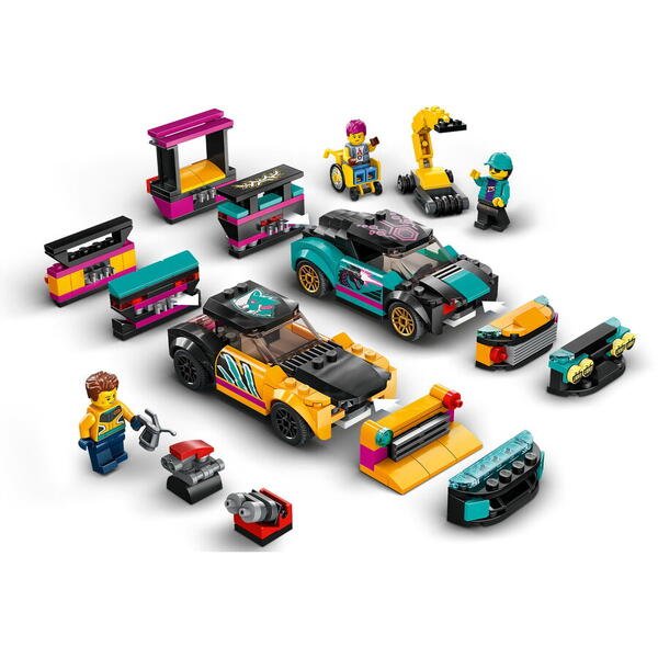 LEGO® City - Service pentru personalizarea masinilor 60389, 507 piese