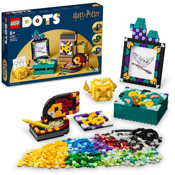LEGO® DOTS - Kit pentru desktop Hogwarts™ 41811, 856 piese