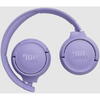 Casti audio wireless on-ear JBL Tune 520BT, JBL Pure Bass Sound, Bluetooth 5.3, Conexiune multi-point, Asistent vocal, Violet