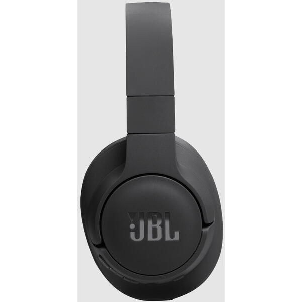Casti audio wireless over-ear JBL Tune 720BT, JBL Pure Bass Sound, Bluetooth 5.3, Conexiune multi-point, Asistent vocal, Negru