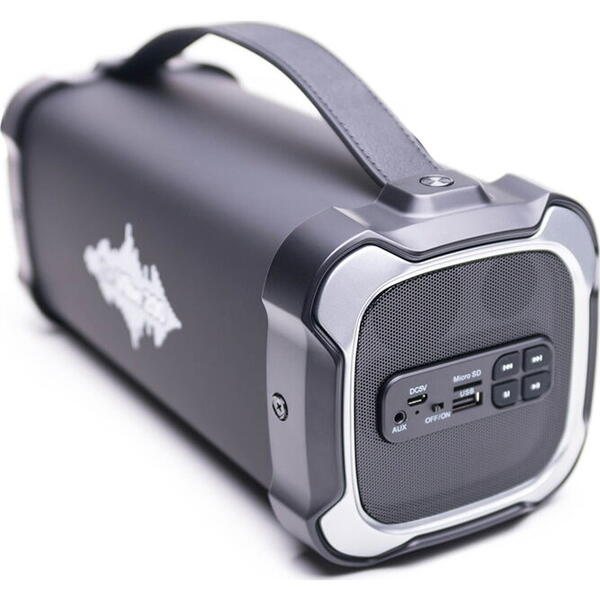 Boxa portabila E-Boda, The Vibe 200, Bluetooth, MicroSD, Radio FM, MicroUSB, Aux, Negru