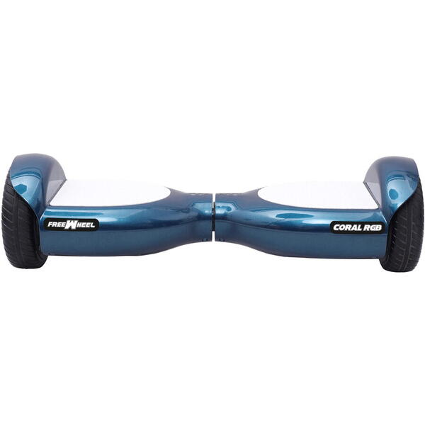 E-boda Hoverboard Freewheel Coral RGB Roti 6.5" , Autonomie 6 KM, Viteza 12 Km/h, Putere Motoare 2x200W