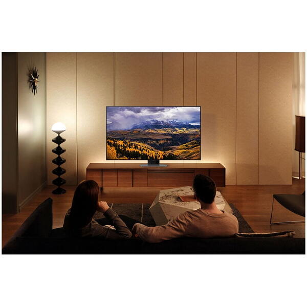 Televizor Samsung QLED 50Q80C, 125 cm, Smart, 4K Ultra HD, Clasa G, Negru