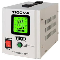 UPS pentru centrala TED Electric 1100VA / 700W Runtime extins utilizeaza 1 acumulator (neinclus)