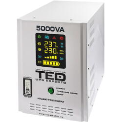 UPS 5000VA/3500W runtime extins utilizeaza doi acumulatori (neinclusi) TED UPS Expert TED001689