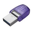 Memorie USB Kingston DataTraveler microDuo 3C, 128GB, USB-C/USB, Purple
